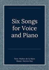 SIX SONGS Vocal Solo & Collections sheet music cover